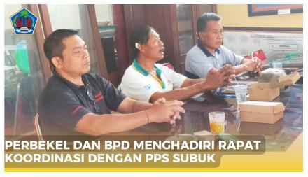 Perbekel dan Ketua BPD Hadiri Rapat Koordinasi di Kantor Perbekel